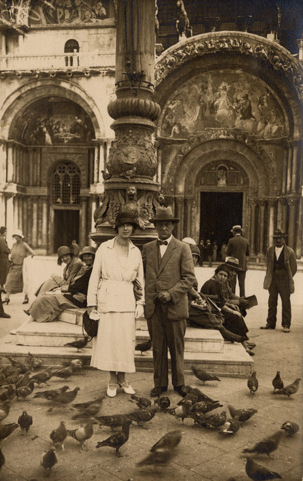 Venedig, mit Gertrud (1924)