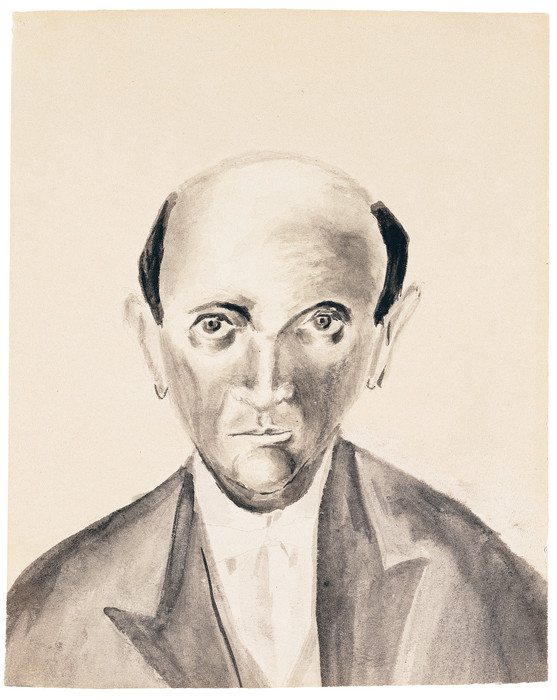 Selbstporträt, Aquarell (1935)